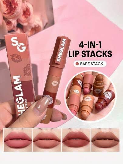 Sheglam lipstacks 4 in 1