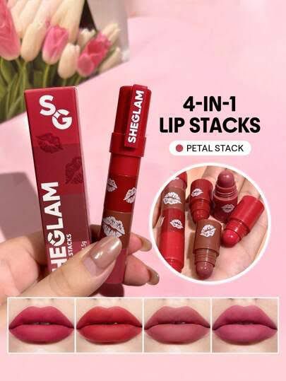 Sheglam lipstacks 4 in 1